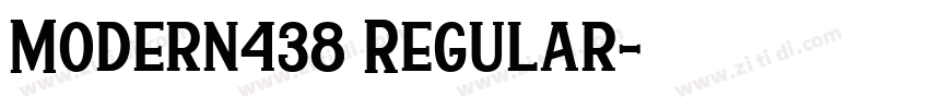 Modern438 Regular字体转换